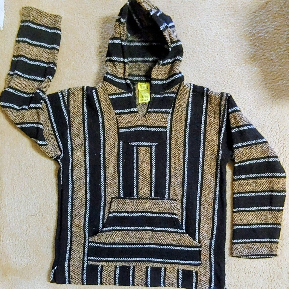 Authentic Striped Baja Pullover Hoodie